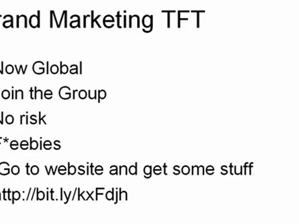 Brand Marketin TFT 2011