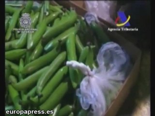 Cocaína en el interior de plátanos y punzones