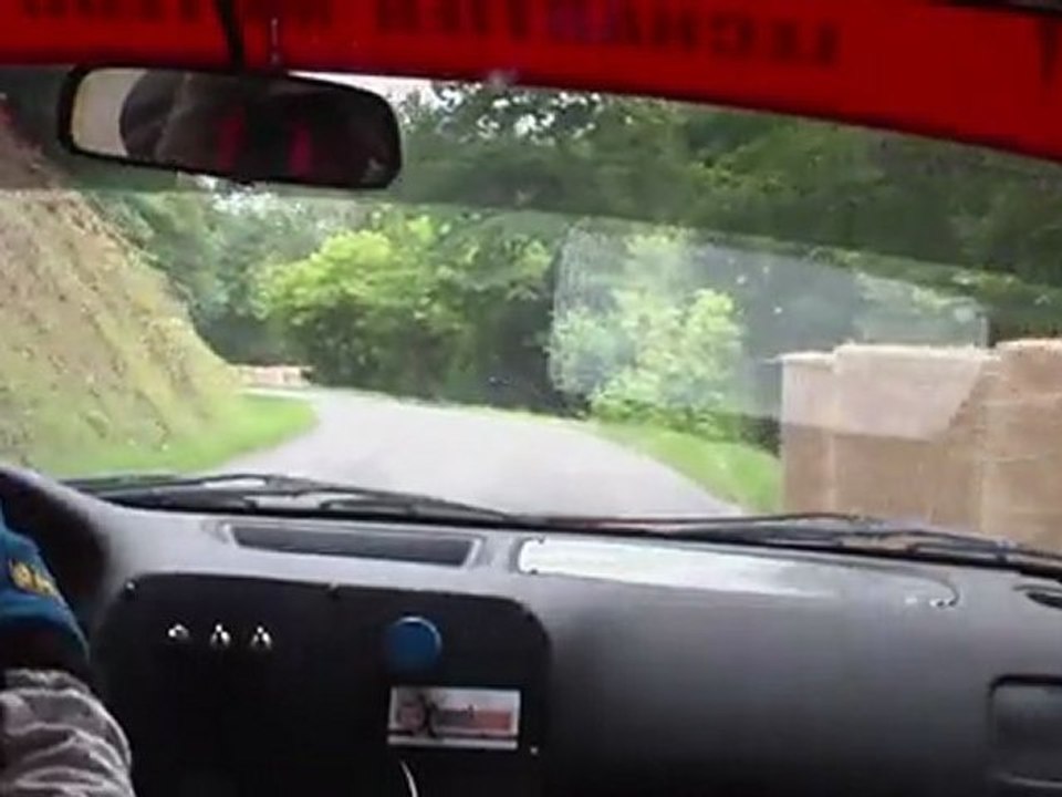 course de cote de la Celle dunoise à bord de la civic de Cédric Bouffeteau