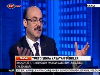 YTB Başkanı TRT Türk Masa Programında