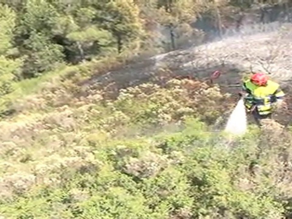 Feu de forêt martigues 19.06.11