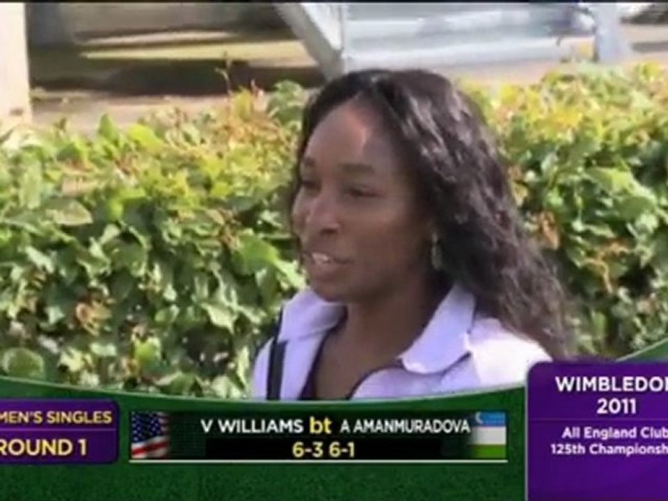 Wimbledon - Venus Williams locker weiter