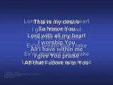Lord I Give You My Heart (worship video w  lyrics)