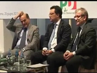 Bersani - Il trasferimento dei ministeri al Nord non è una soluzione