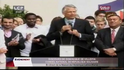 EVENEMENT,Discours de Dominique de Villepin