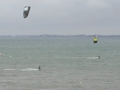 Kitesurf Carnac Plage menhirs Bretagne Morbihan
