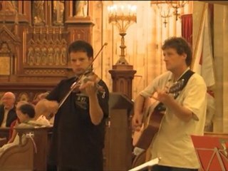 Messe commémorative à l'église de Saint Aubin sur mer