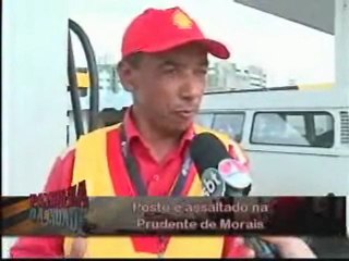 Posto de combustíveis localizado na Prudente de Morais é assaltado