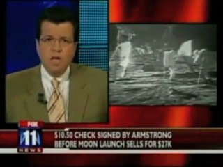 World Record Neil Armstrong Check Sold