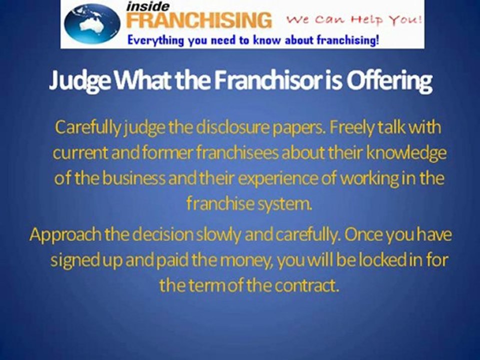 Your Guide to Buying a Franchise