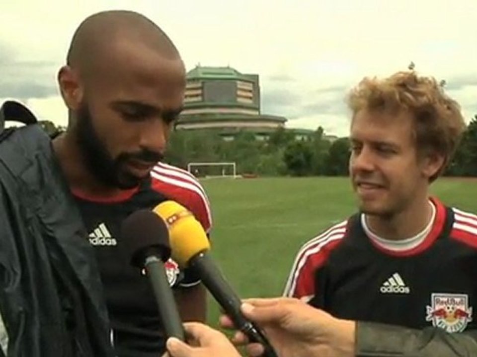 Sebastian Vettel visits the New York Red Bulls