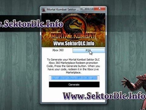 Mortal Kombat Sektor DLC Code Free Download on Xbox 360 - PS3