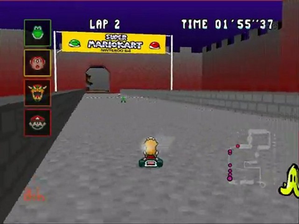 Super Mario Kart 64 - Bowsers Castle (BFrancois)