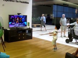 Kid playing Dance Central Disturbia on Hard