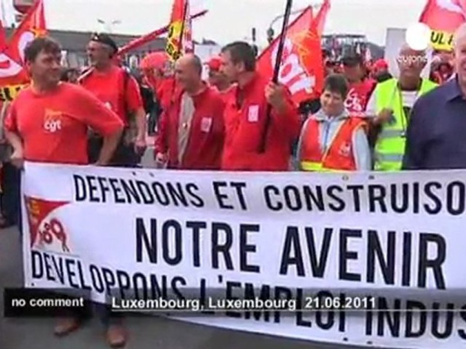Protests in Luxembourg against European... - no...