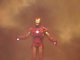 Iron Man talks to students