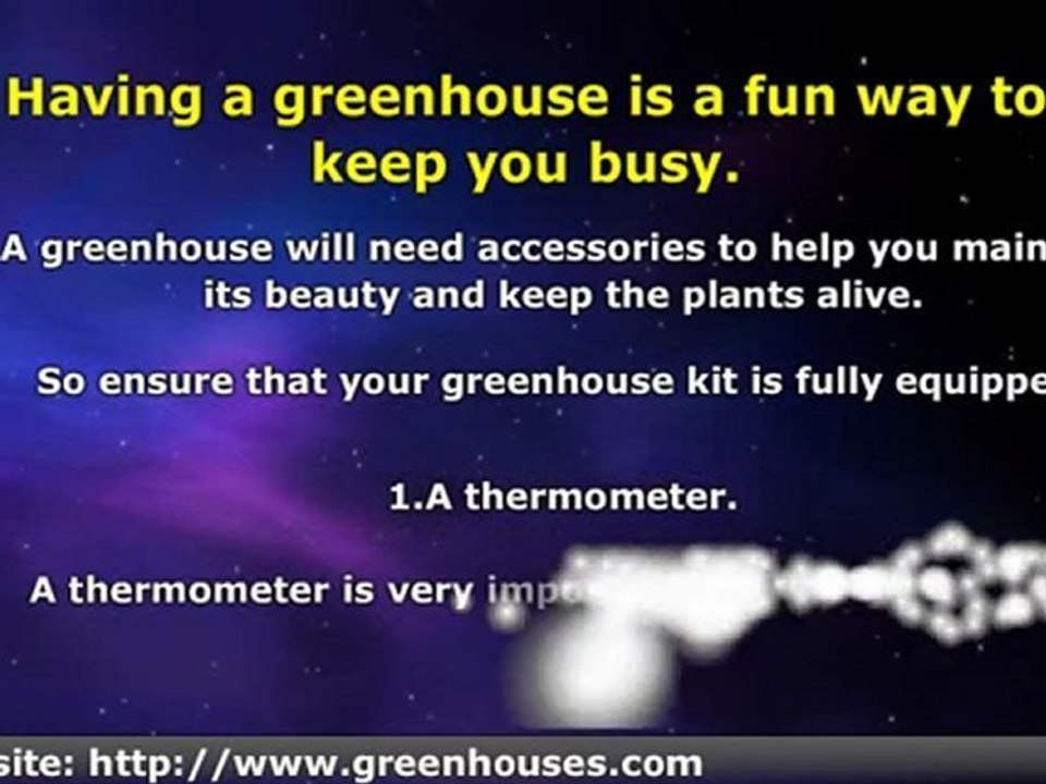 Greenhouse accessories you need