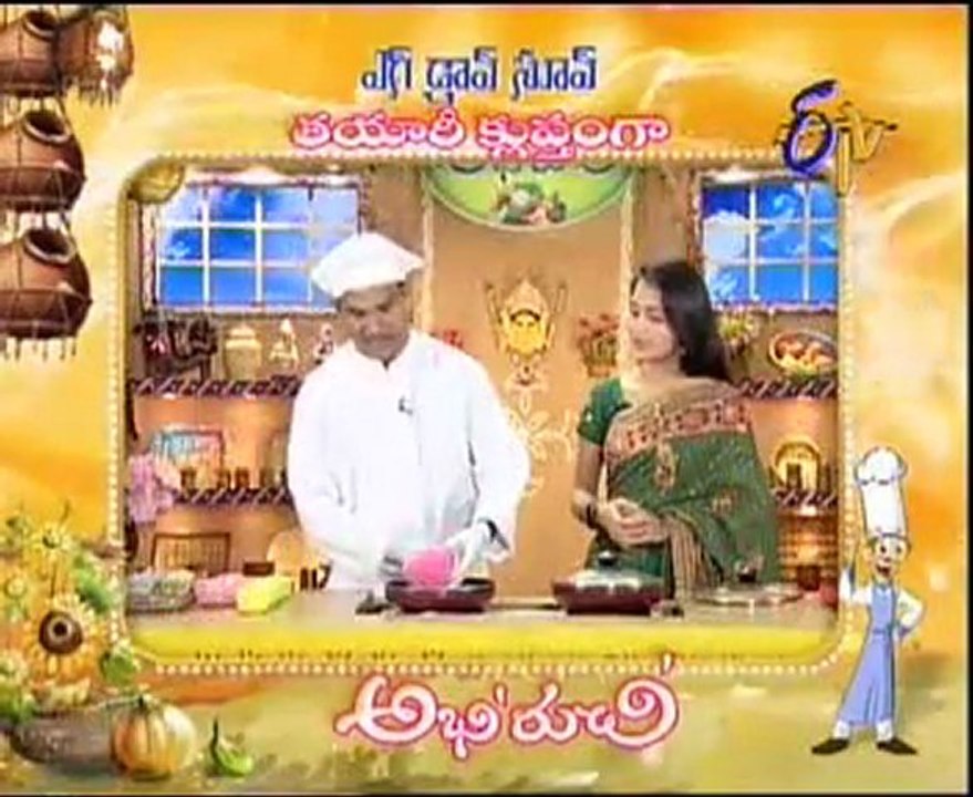 Abhiruchi - Recipes - Egg Drop Soup & Gobi Chicken Curry - 02