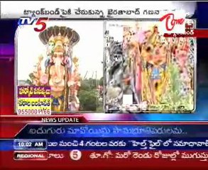 Khairatabad Ganesh idol ready to immersed in Hussain Sagar