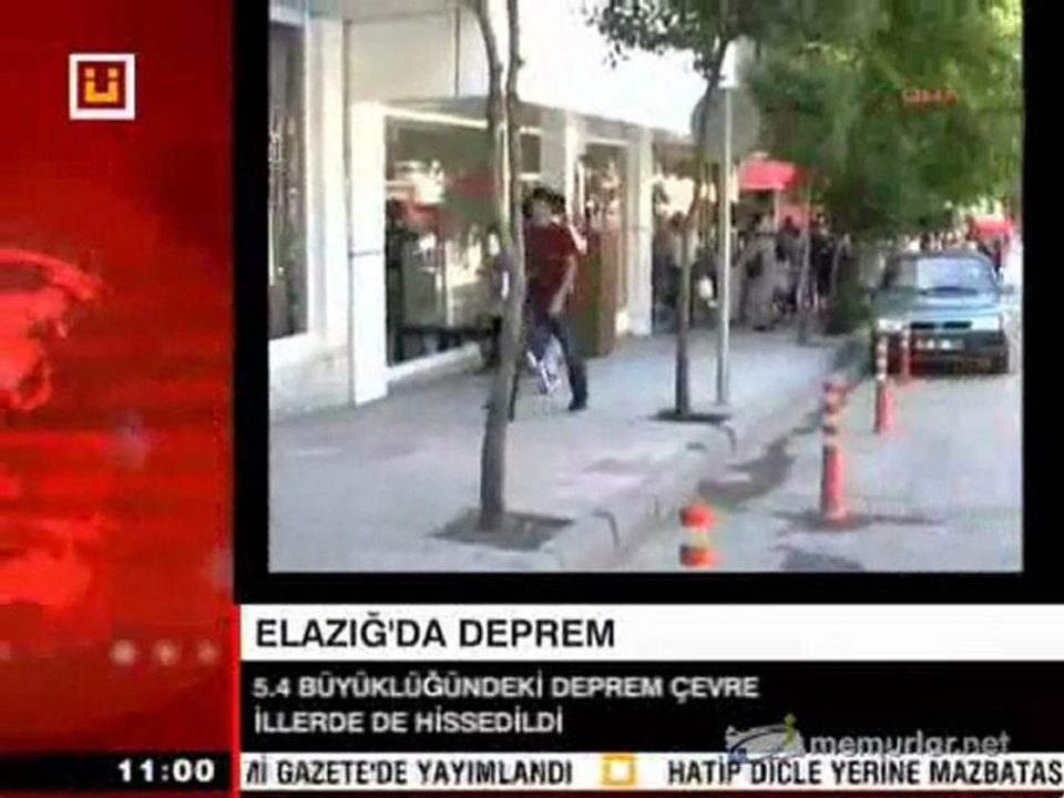 Elazığ'da 5.4 büyüklüğünde deprem