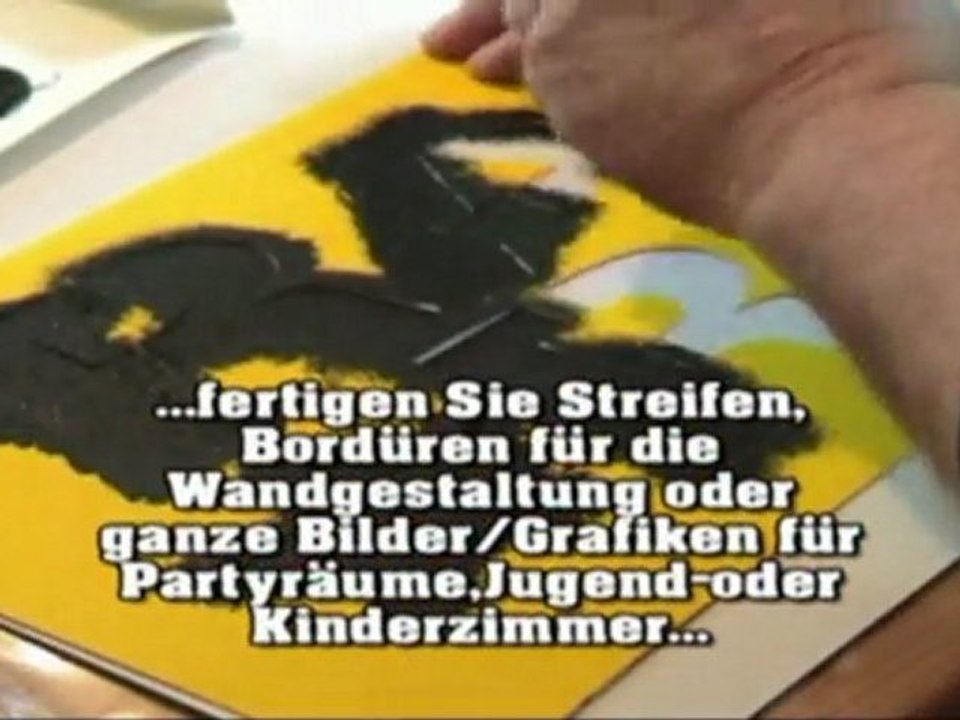 'Radio - Rock' Karton-Schablone