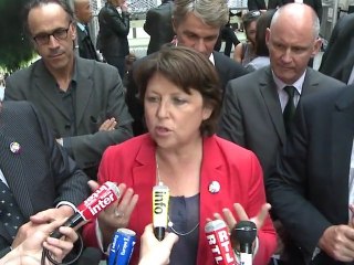 Visite de Martine Aubry au village des innovations