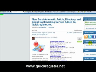 New Semi-Automatic Article, Directory, and Social