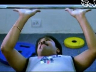 Comedy Scene in Gym with Srinivasa Reddy - Pourudu - HD Quality