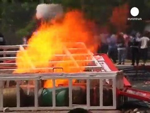 Violentas manifestaciones en Dakar