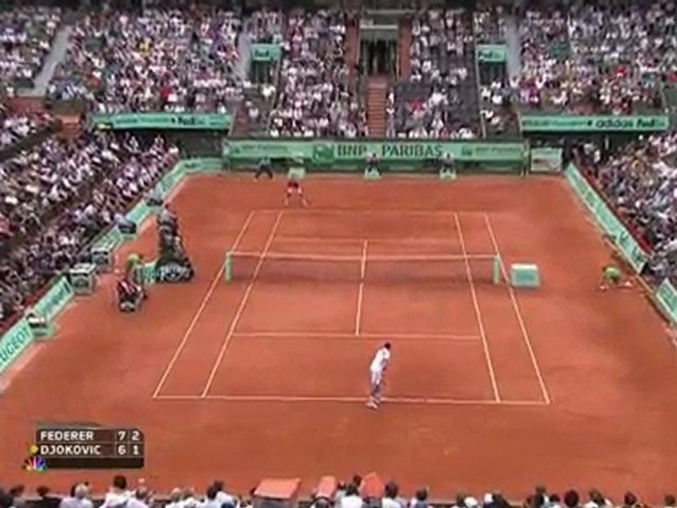 (7/17) Roland Garros 2011 Semi-Final Federer vs Djokovic Full Match HD