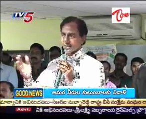 KCR talking to media