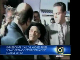 Entierro de Carlos Andrés Pérez