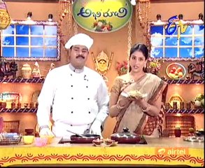 Abhiruchi - Recipes - Bachali Kura Annam, Mixed Dal Upma & Halwa Purnalu - 02