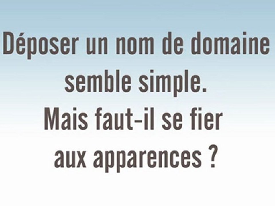 Noms de domaines : méthodologie et risques