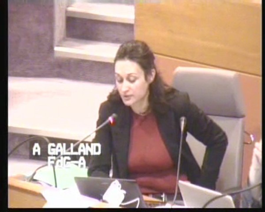 Discussion générale Audrey Galland sur  Plan régional climat. Plénière du 24 juin 2011