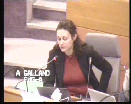 Discussion générale Audrey Galland sur Plan régional climat. Plénière du 24 juin 2011