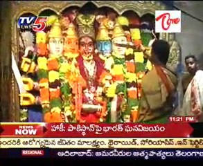 Durga Navratri Puja in Bhadrakali Temple  in Warangal