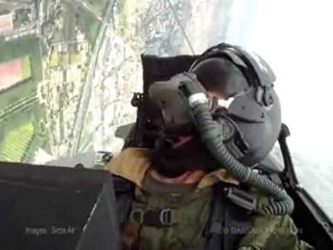 Démo du Rafale vue du cockpit - Bourget 2011 - Dassault Aviation