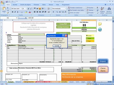 facturando con excel control de inventarios ventas estadisticas con Excel VBA