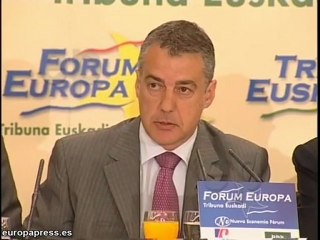 Urkullu dice que no vale escudarse en los jueces