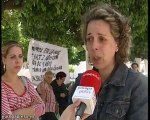 Acampan en La Rinconada al perder su vivienda