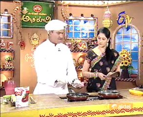 Abhiruchi -  beerakaya kothimira Karam  - kaju Corn Soup -  Godhuma Ravva Palakura -  01