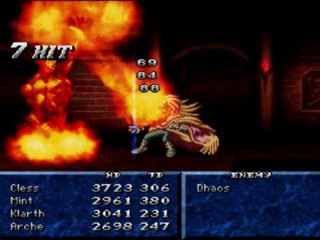 Tales of Phantasia : Boss Dhaos(second fight) : No damage