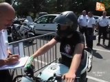 Les motards de la police testent leurs réflexes (Nîmes)