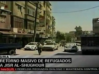 Retorno masivo de refugiados a Jisr Al-Shughor