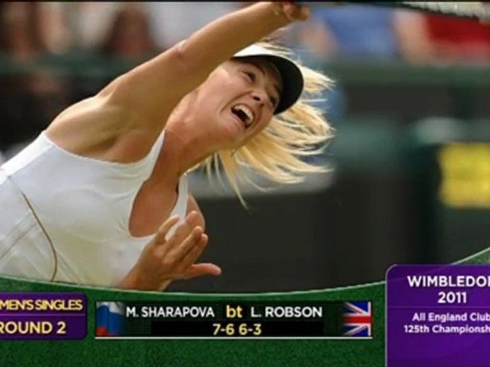 Wimbledon - Sharapova wirft Robson raus