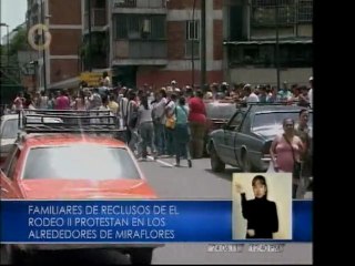 Familiares de presos del Rodeo II: "Les están quitando el derecho a la vida"