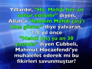 Cübbeli Bir Kaç Yıl Öncesine Kadar Hz. Mehdi'nin Her An Çıkabileceğini Söylüyordu