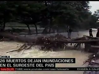 Lluvias torrenciales azotan Beijing