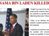 Obama “Osama Bin Laden KILLED by US”